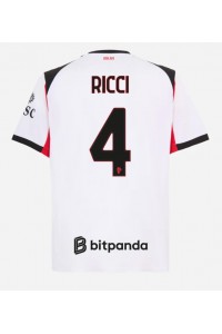 Fotbalové Dres AC Milan Samuele Ricci #4 Venkovní Oblečení 2025-26 Krátký Rukáv